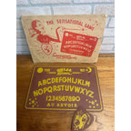Vintage 1940s Queen Ouija Board + Box & Planchette Occult Witchcraft Spirits