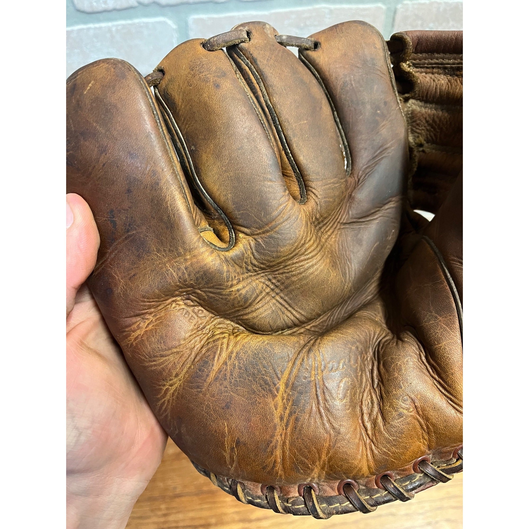 Vintage 1948 MacGregor Goldsmith G118 Pete Reiser Baseball Glove Brooklyn Dodgers