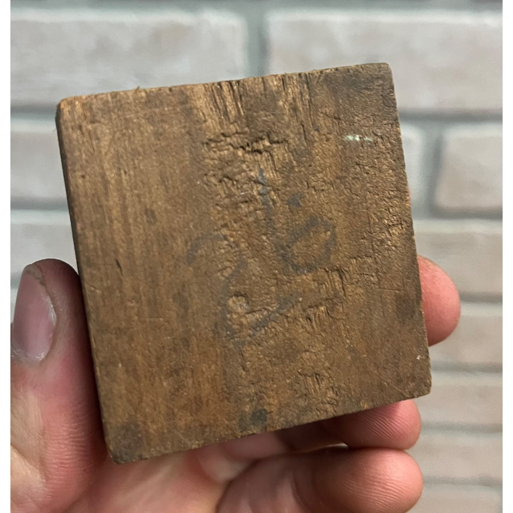 Vintage Letterpress Printing Block Old King Coal Advertising Copper