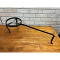 Large 19th c. Antique Wrought Iron Blacksmith Forged Fireplace Hearth Trivet 25"