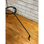 Large 19th c. Antique Wrought Iron Blacksmith Forged Fireplace Hearth Trivet 25"