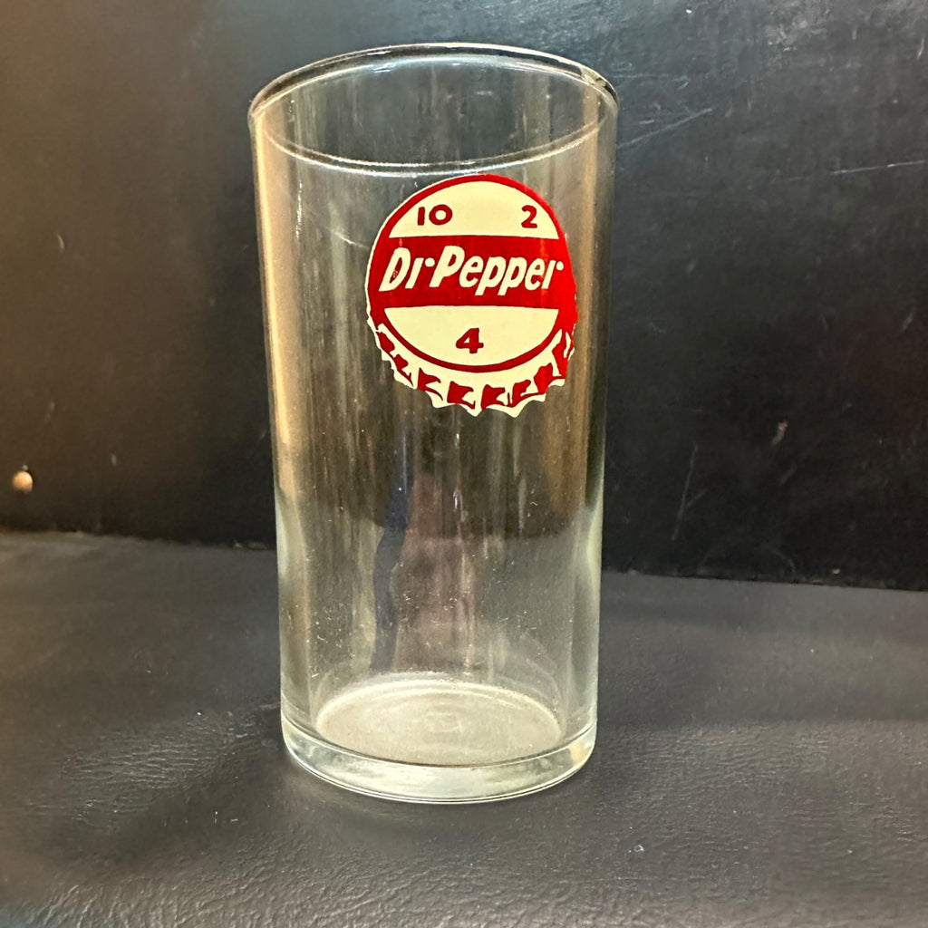 RARE Vintage 1950s Dr Pepper Fountain Soda Glass 4-1/4" Advertising