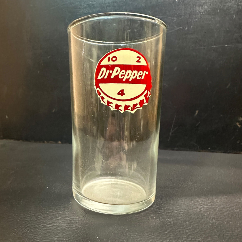 RARE Vintage 1950s Dr Pepper Fountain Soda Glass 4-1/4" Advertising