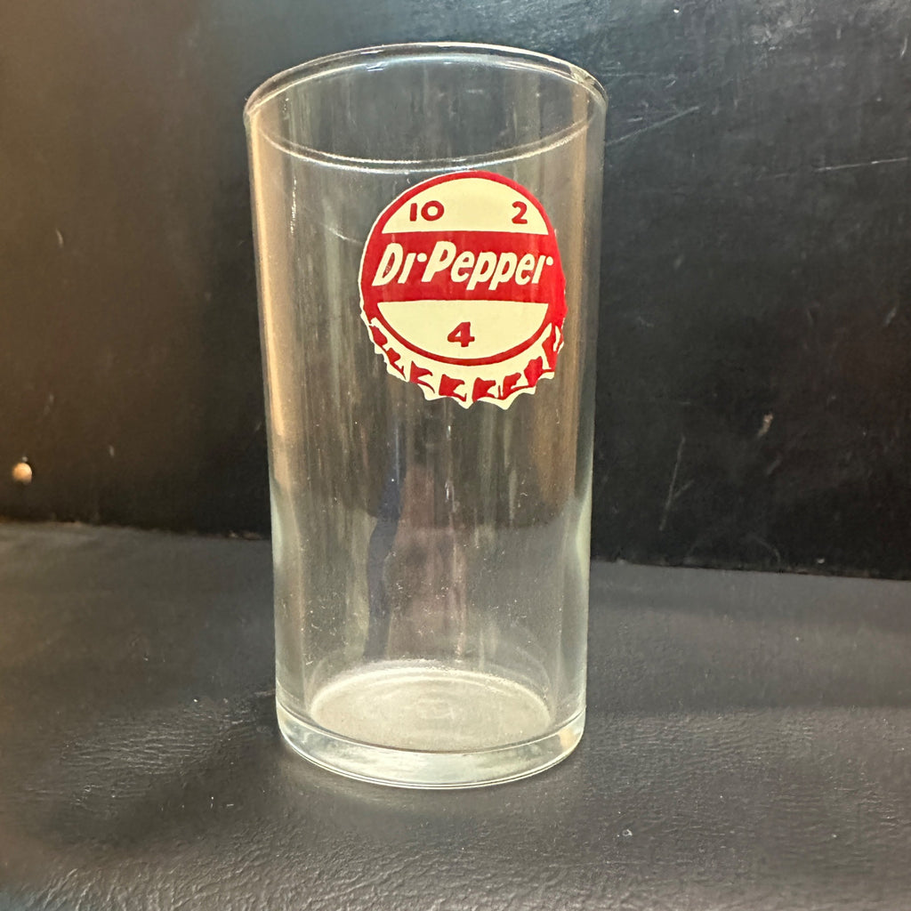 RARE Vintage 1950s Dr Pepper Fountain Soda Glass 4-1/4" Advertising