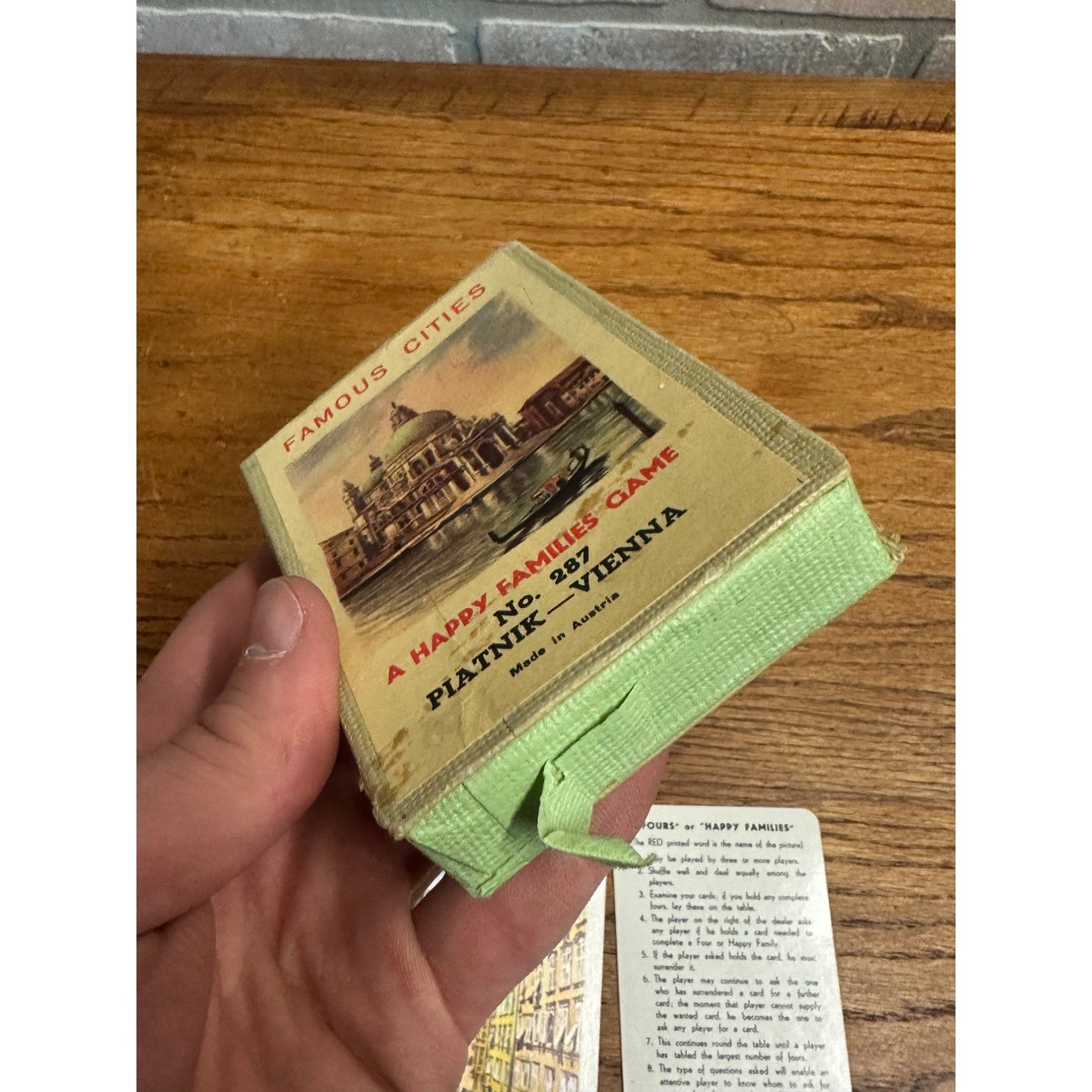 Famous Cities Card Game - No. 287 Piatnik Vienna - Austria - Complete With Box