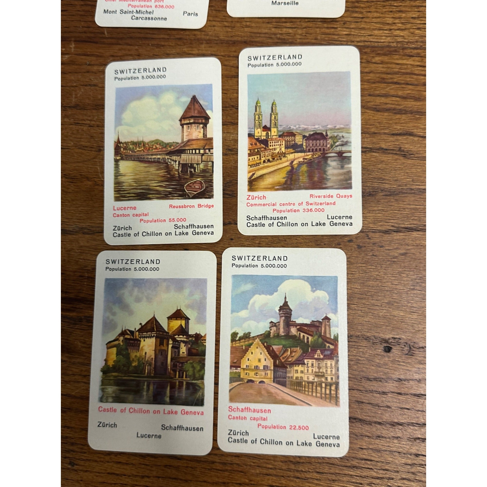 Famous Cities Card Game - No. 287 Piatnik Vienna - Austria - Complete With Box