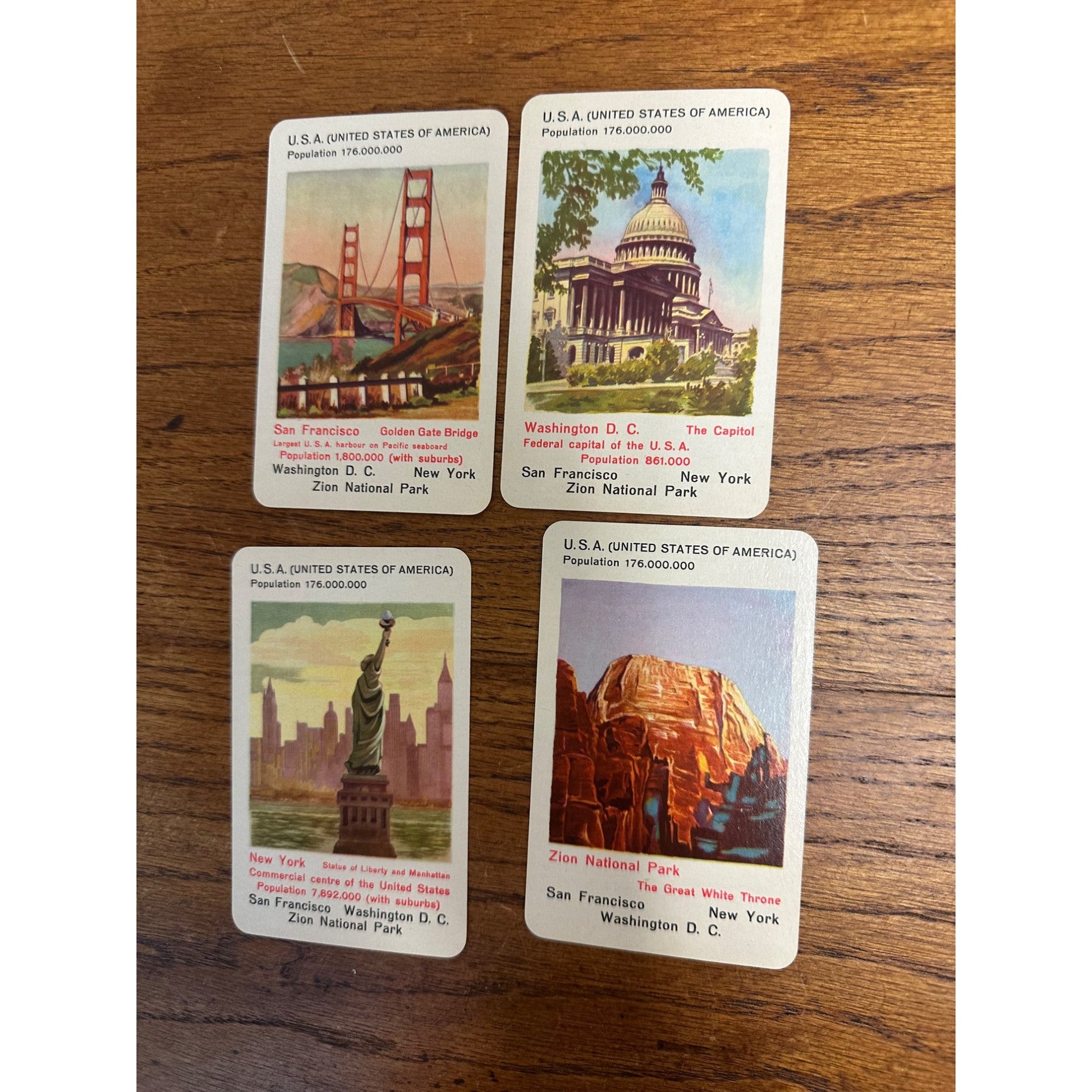 Famous Cities Card Game - No. 287 Piatnik Vienna - Austria - Complete With Box