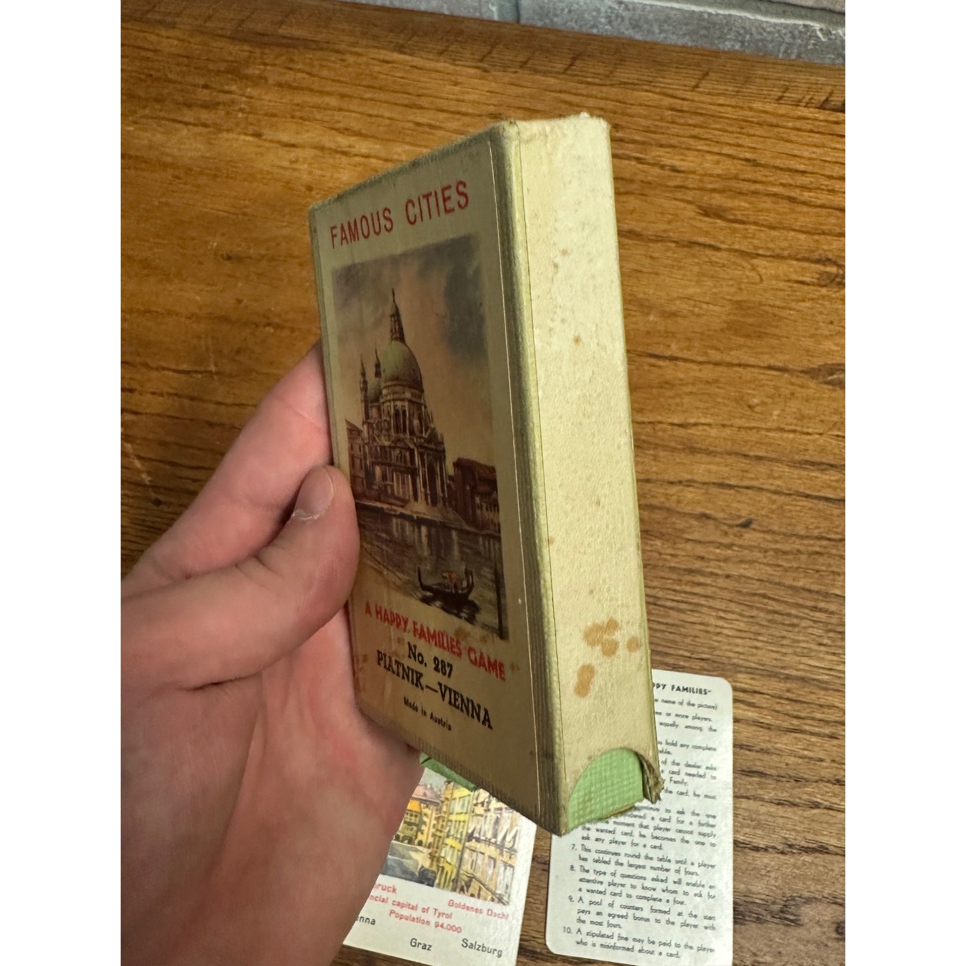 Famous Cities Card Game - No. 287 Piatnik Vienna - Austria - Complete With Box