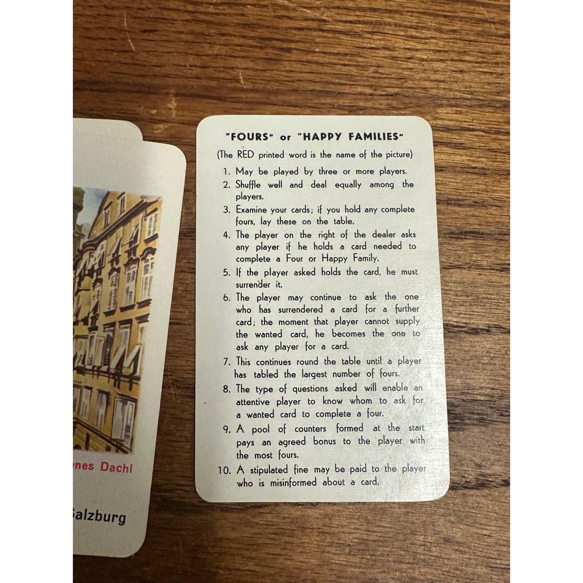 Famous Cities Card Game - No. 287 Piatnik Vienna - Austria - Complete With Box