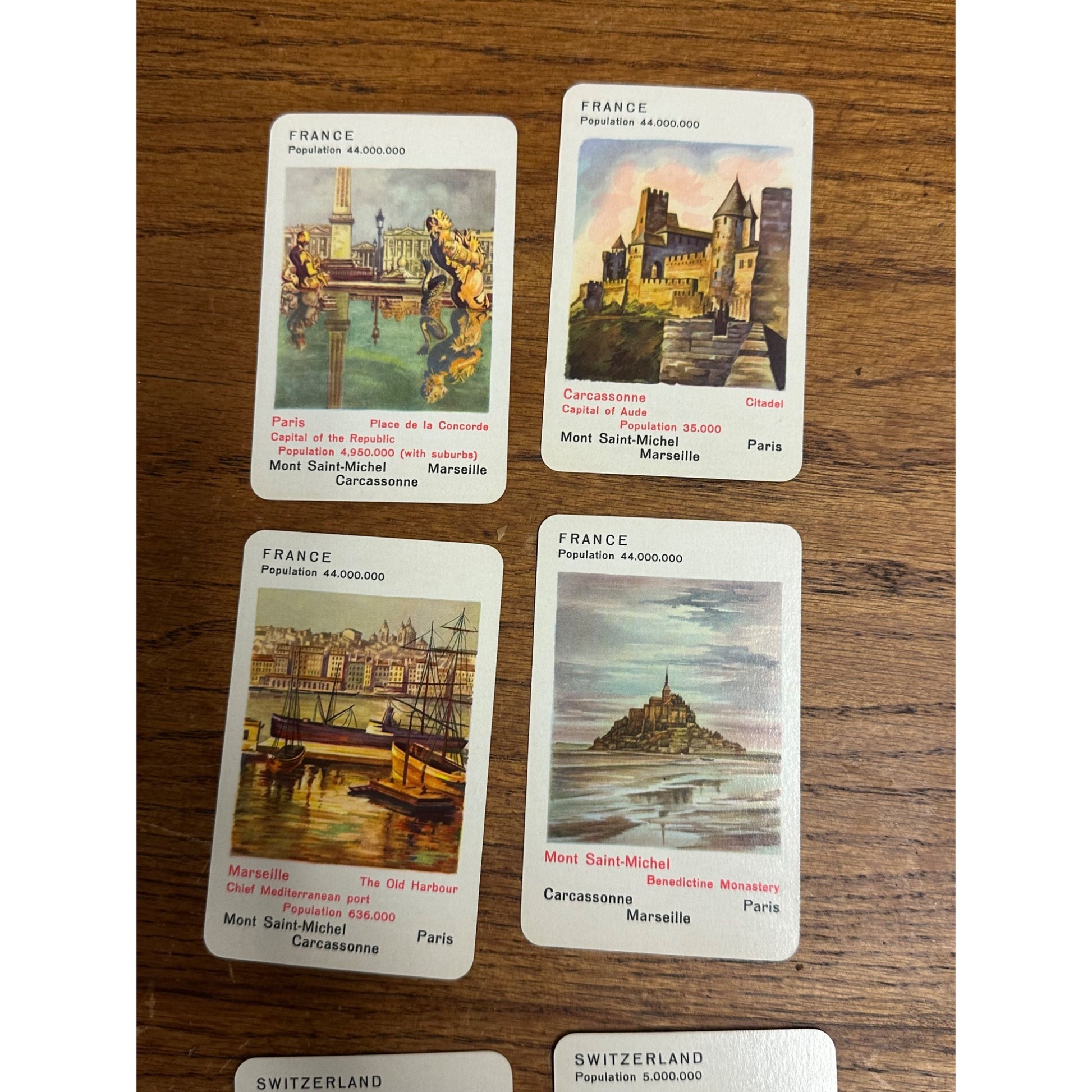 Famous Cities Card Game - No. 287 Piatnik Vienna - Austria - Complete With Box