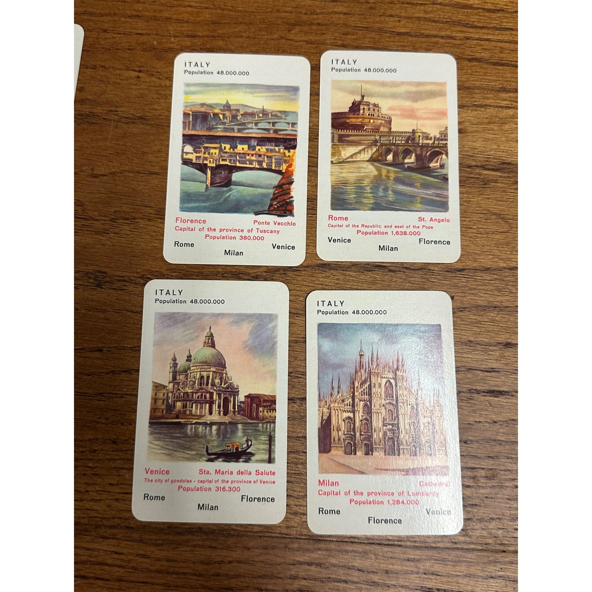 Famous Cities Card Game - No. 287 Piatnik Vienna - Austria - Complete With Box