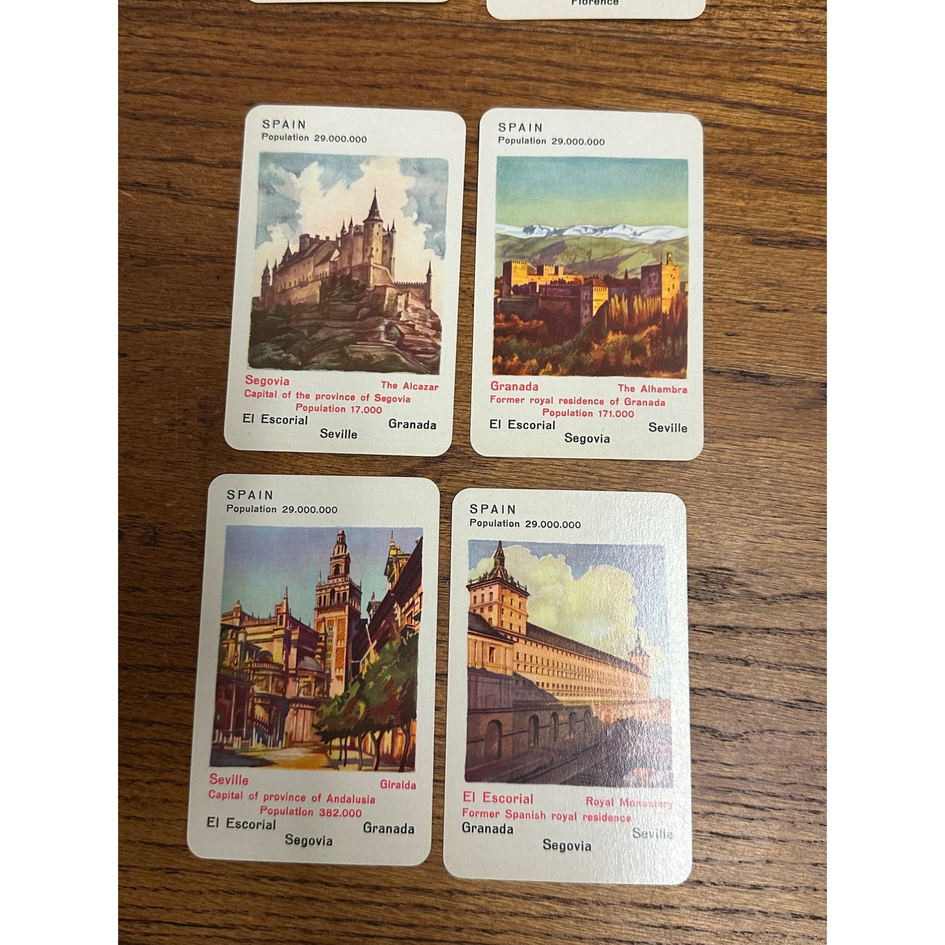 Famous Cities Card Game - No. 287 Piatnik Vienna - Austria - Complete With Box