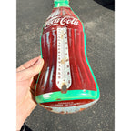Vintage Coca Cola Bottle Advertising Sign Therm Coke 16” Donasco - No Tube