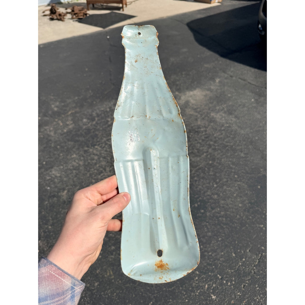 Vintage Coca Cola Bottle Advertising Sign Therm Coke 16” Donasco - No Tube