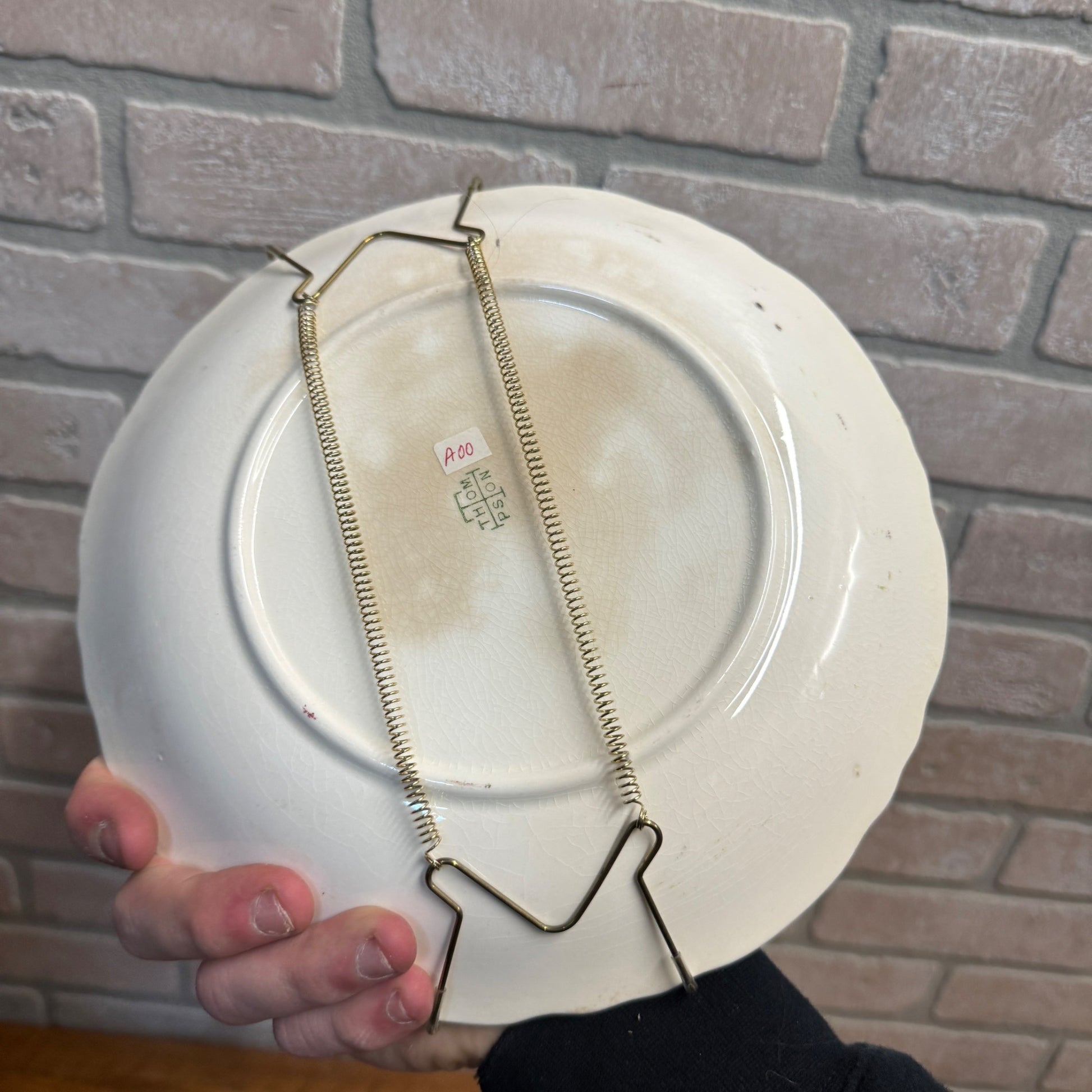 Vintage G.W. Karns General Store Advertising Plate Dish West Bend Wisconsin