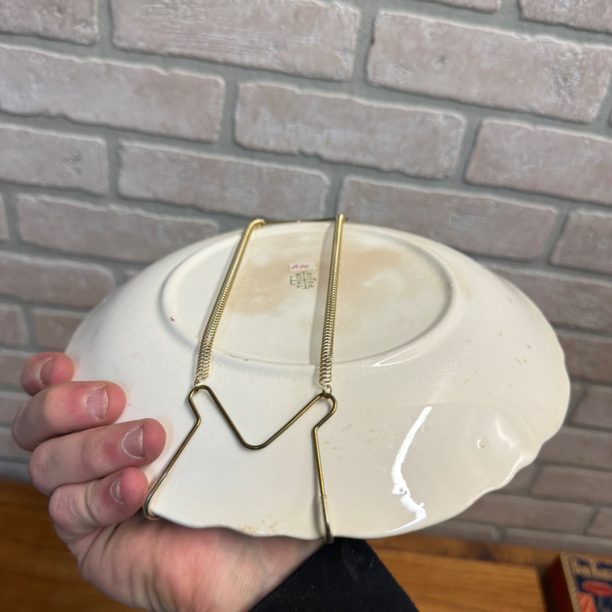 Vintage G.W. Karns General Store Advertising Plate Dish West Bend Wisconsin