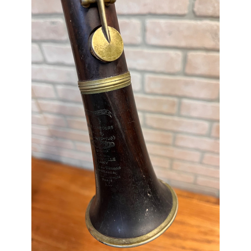 Vintage 1900s Jerome Thibouville-Lamy French Wooden Clarinet JTL - Parts/Restore