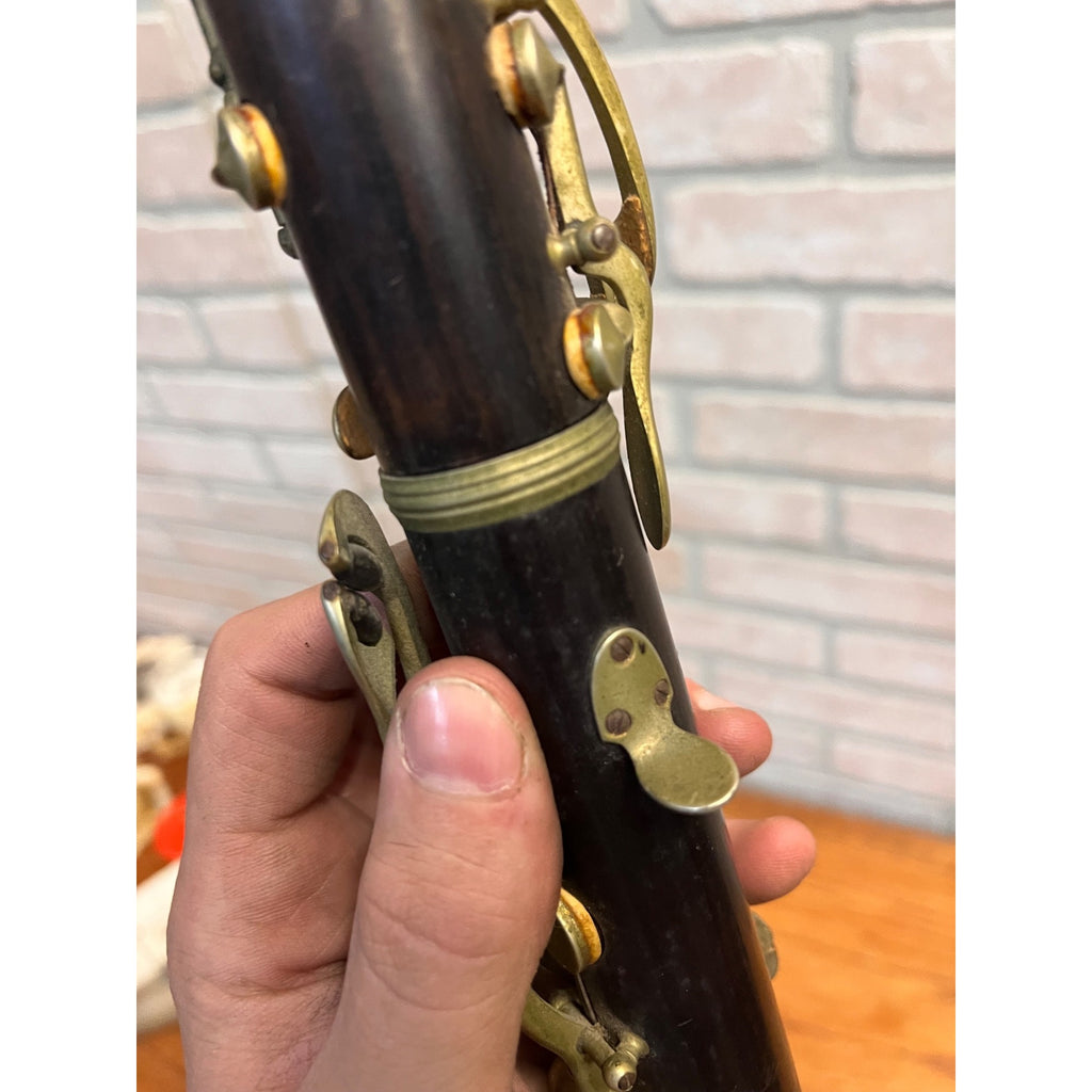 Vintage 1900s Jerome Thibouville-Lamy French Wooden Clarinet JTL - Parts/Restore