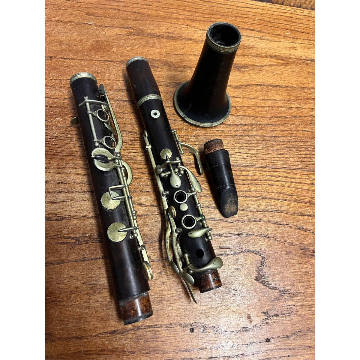 Vintage 1900s Jerome Thibouville-Lamy French Wooden Clarinet JTL - Parts/Restore