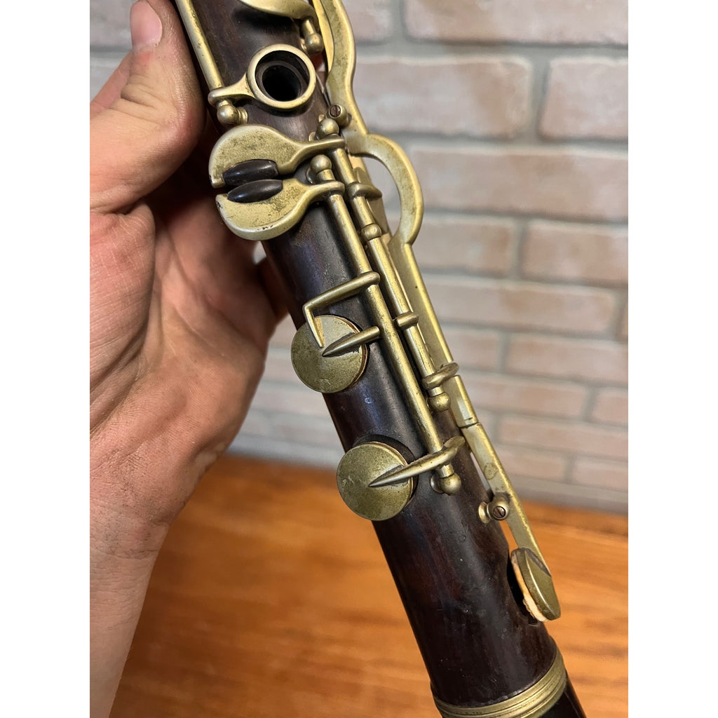 Vintage 1900s Jerome Thibouville-Lamy French Wooden Clarinet JTL - Parts/Restore