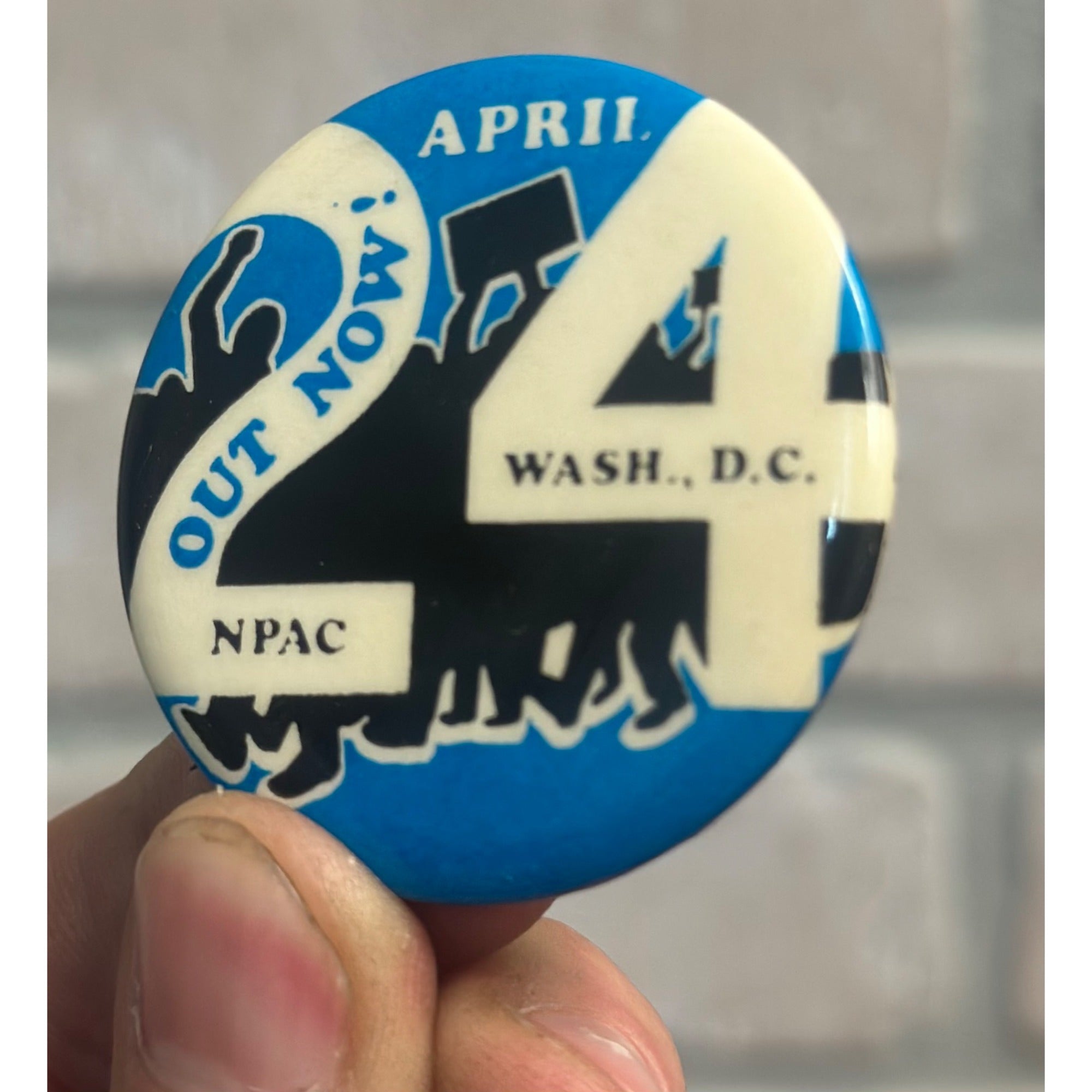 April 24 1971 NPAC PEACE MARCH Wash. D.C. Pin ~ Nat'l Peace Action Coalition