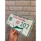 Vintage Metal License Plate The Tour De Grand Bahama G.B.M.S.C.