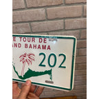 Vintage Metal License Plate The Tour De Grand Bahama G.B.M.S.C.