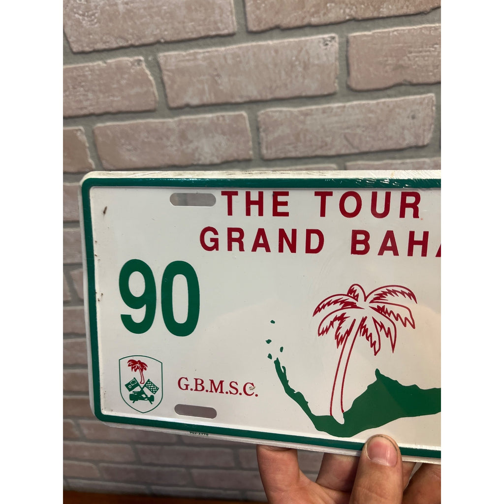 Vintage Metal License Plate The Tour De Grand Bahama G.B.M.S.C.