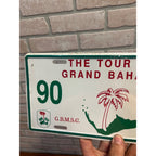 Vintage Metal License Plate The Tour De Grand Bahama G.B.M.S.C.