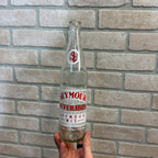 Vintage Seymour Beverages ACL 16oz Clear Glass Soda Bottle Wisconsin Wis WI