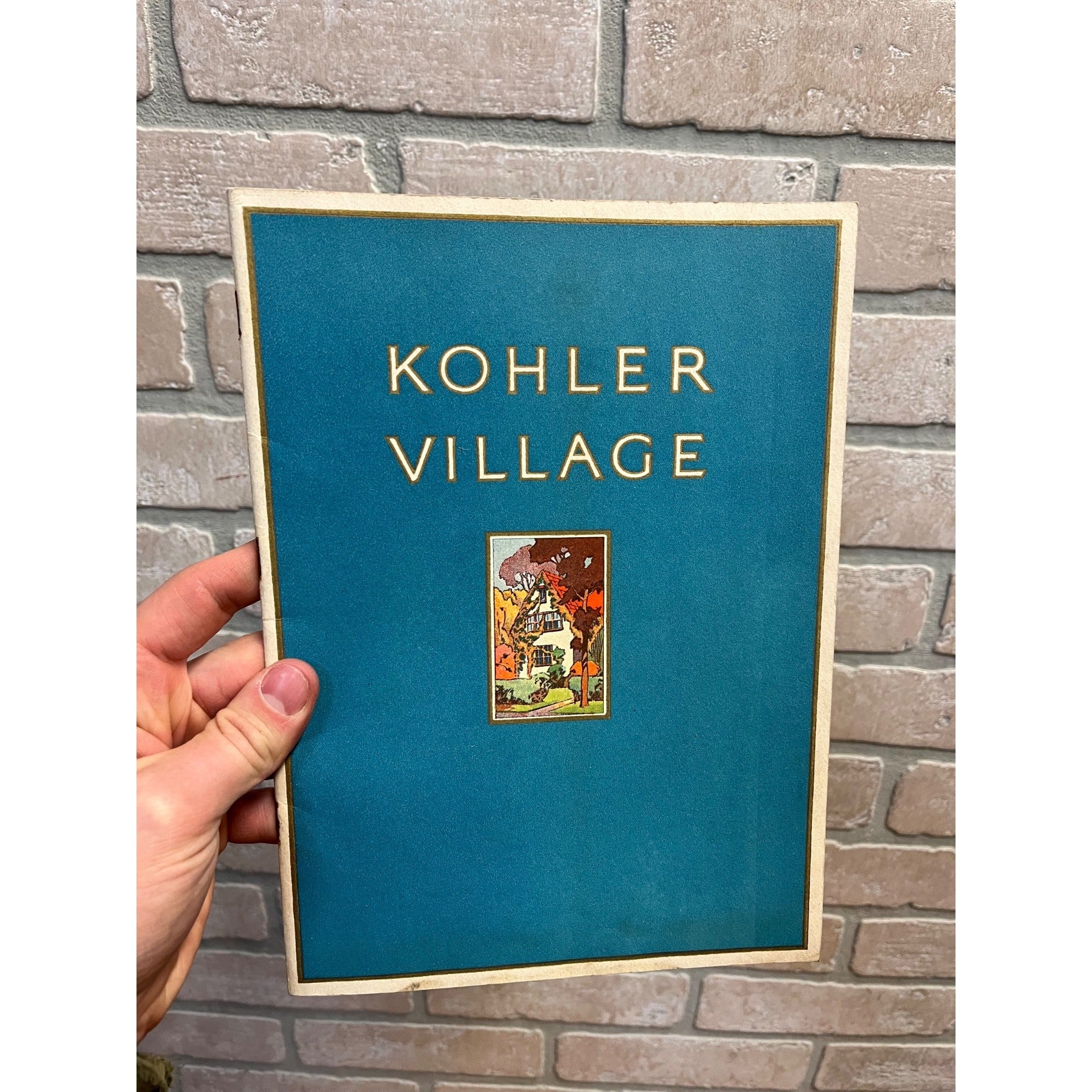 Vintage 1928 Kohler Village Wisconsin Tourist Guide Home Town Plan Booklet