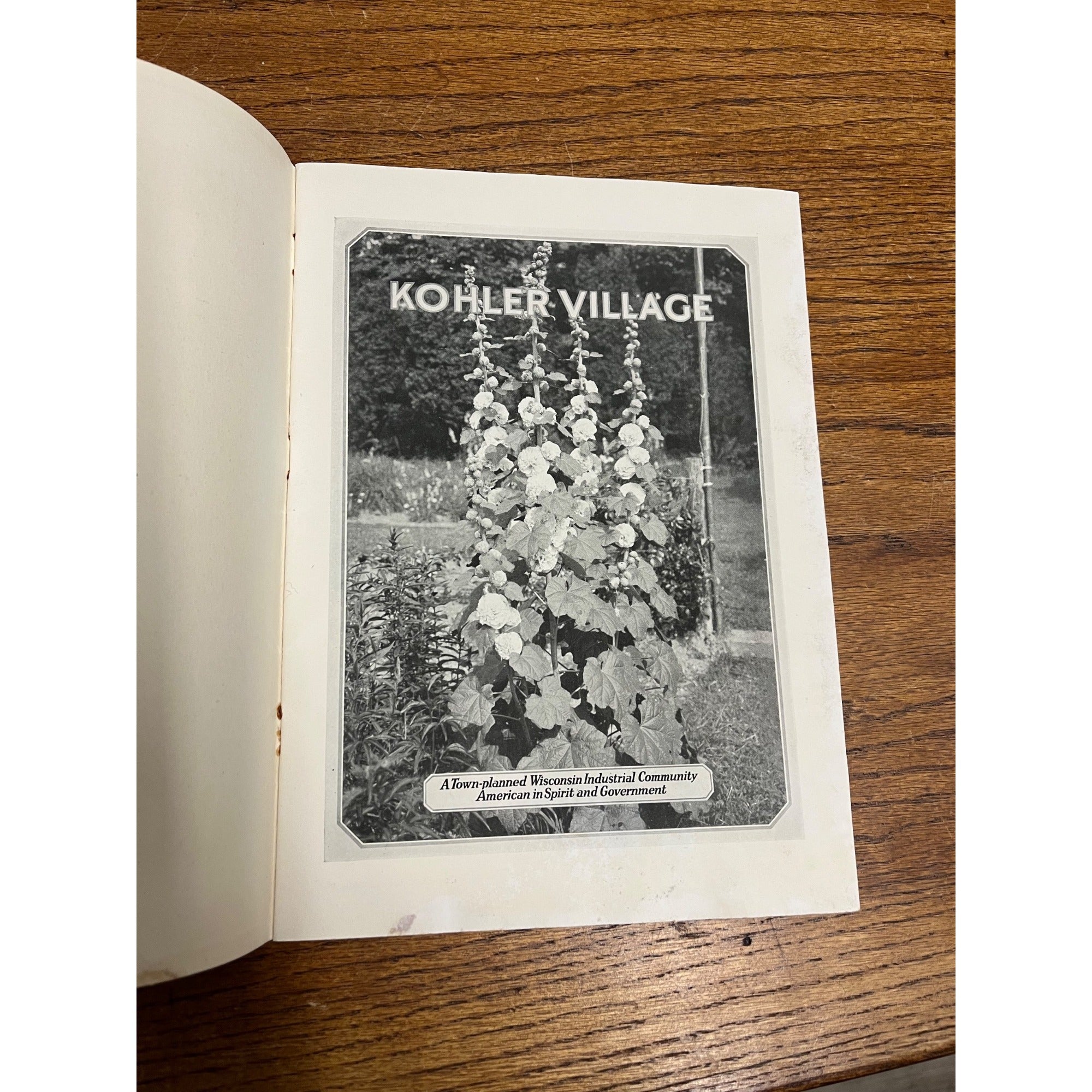 Vintage 1928 Kohler Village Wisconsin Tourist Guide Home Town Plan Booklet