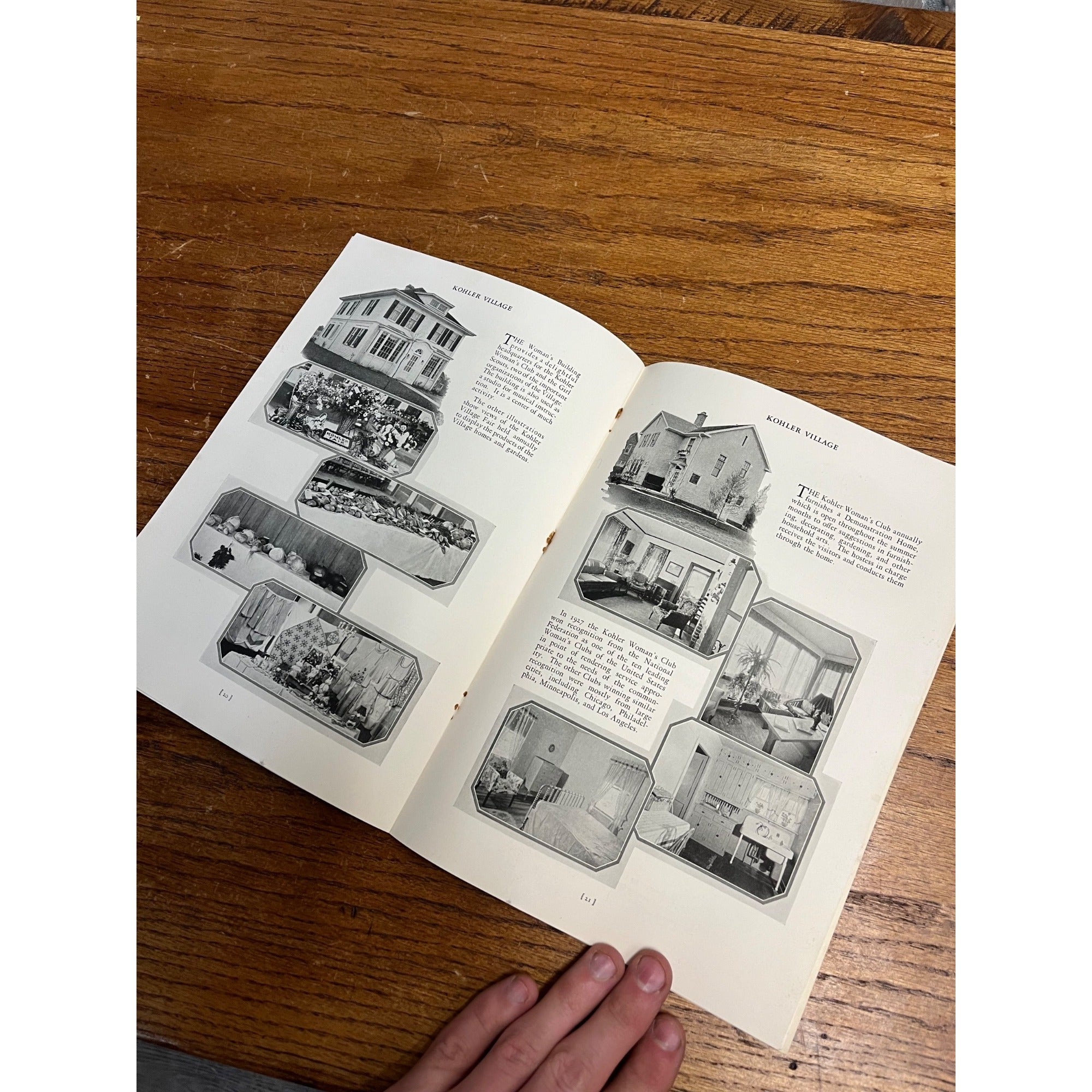 Vintage 1928 Kohler Village Wisconsin Tourist Guide Home Town Plan Booklet