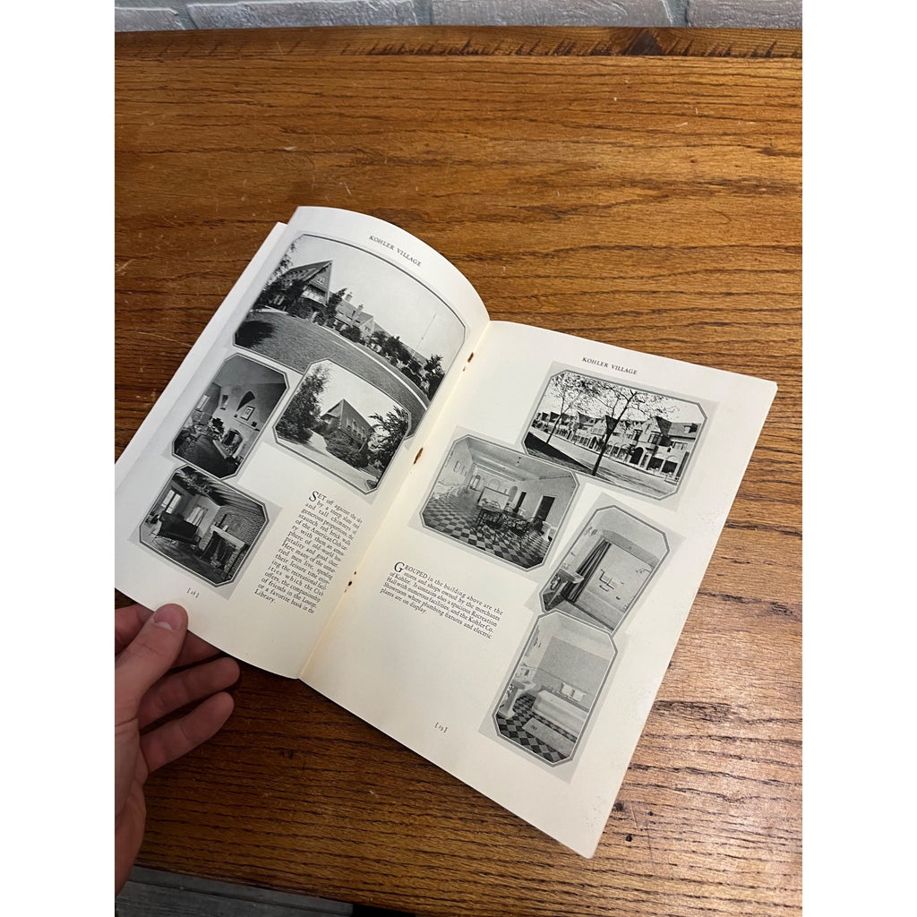 Vintage 1928 Kohler Village Wisconsin Tourist Guide Home Town Plan Booklet