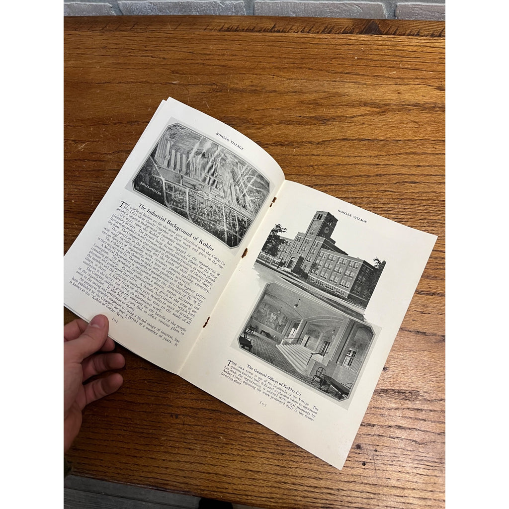 Vintage 1928 Kohler Village Wisconsin Tourist Guide Home Town Plan Booklet