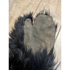 Vintage Bear Skin Fur Leather Gauntlet Mittens Lined Early 1900 Men's Gloves