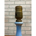 Vintage Aladdin Table Lamp Alacite Floral and Blue Milk Glass Dresser Lamp As-Is