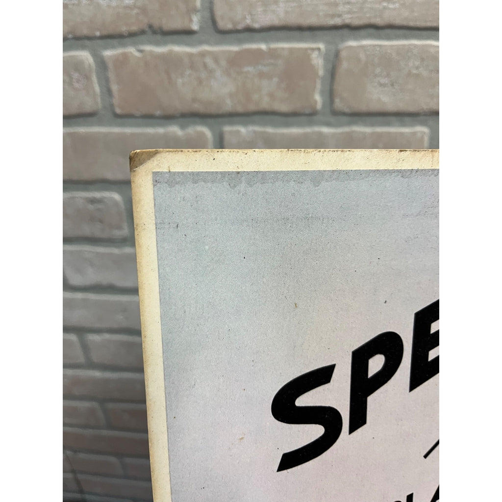 Vintage 1/2 Gallon Plastique Ice Cream Soda Fountain Advertisement Sign RARE