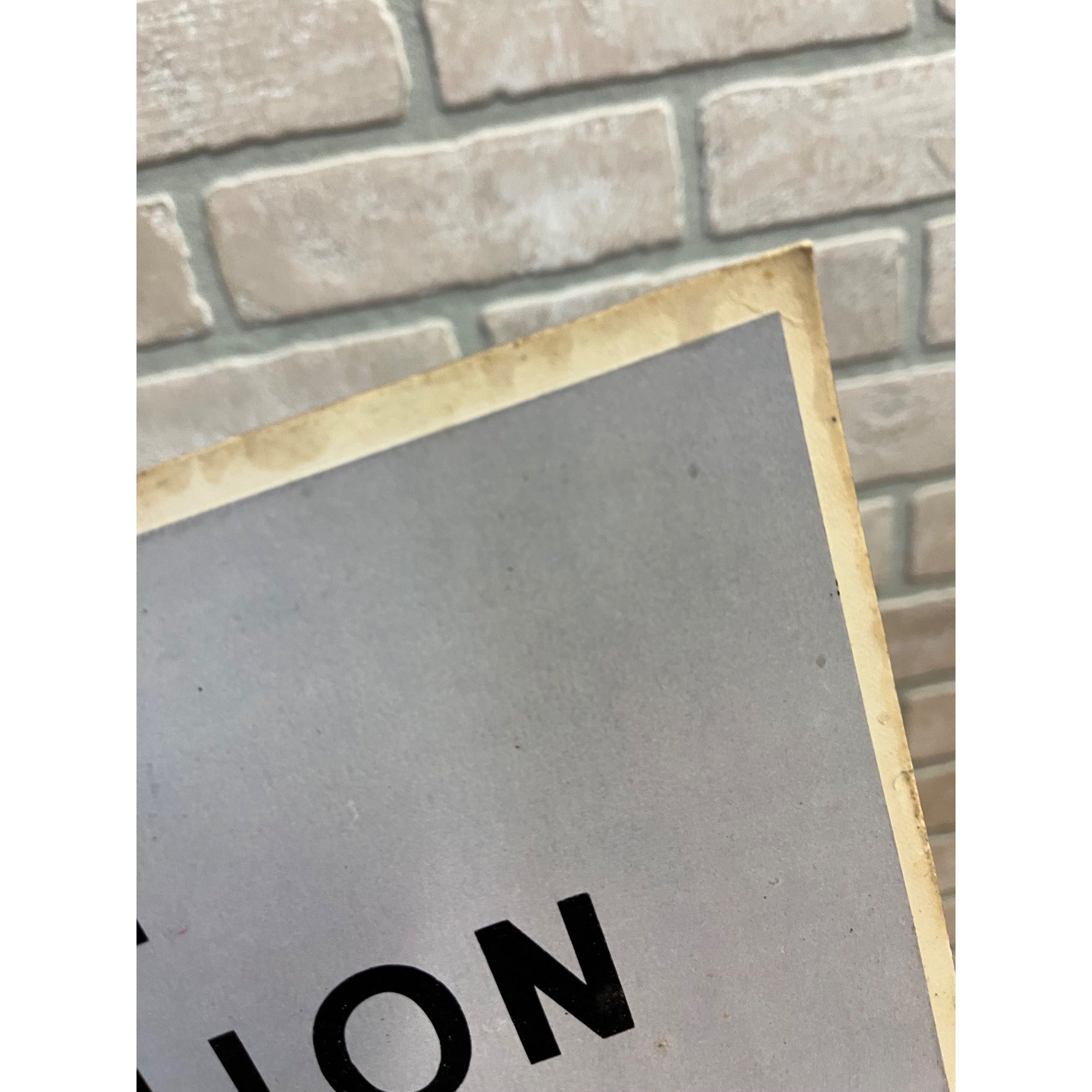 Vintage 1/2 Gallon Plastique Ice Cream Soda Fountain Advertisement Sign RARE