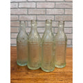 Vintage (4) E.L. Hustings Co Milwaukee Wis Soda Bottles Aqua Embossed