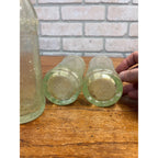 Vintage (4) E.L. Hustings Co Milwaukee Wis Soda Bottles Aqua Embossed