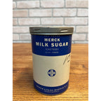 Antique Milk Sugar Merck Co Rare 1 LBS Tin Infants Baby Food USA Label Container