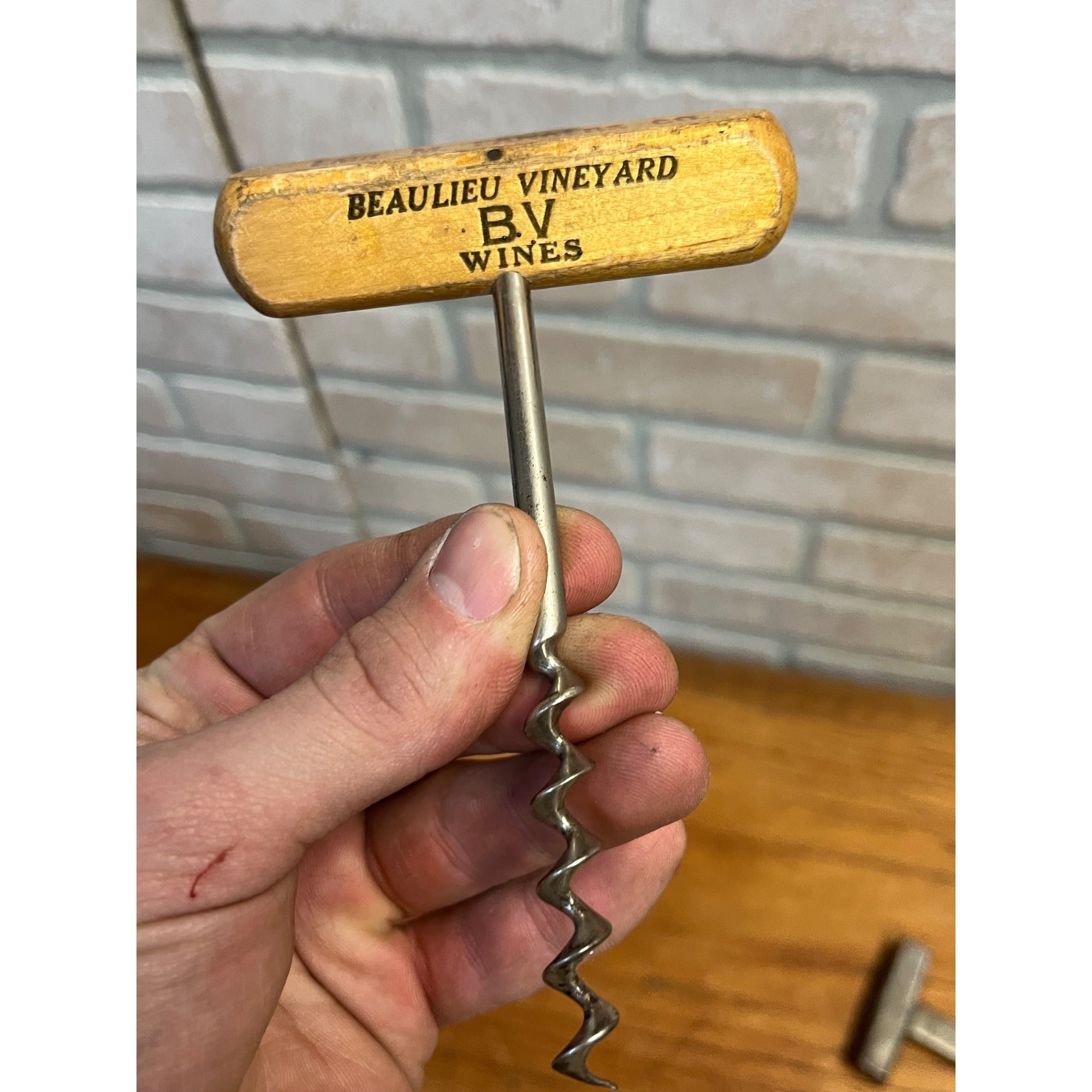 Vintage Advertising Corkscrew - Emil M. Langers Co - Milwaukee Wis - Wine Liqour