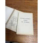 1917 Peter Rabbit Goes to School By Louise Field Antique Hardcover Book with Illustrations By Virginia Albert