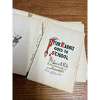 1917 Peter Rabbit Goes to School By Louise Field Antique Hardcover Book with Illustrations By Virginia Albert