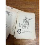 1917 Peter Rabbit Goes to School By Louise Field Antique Hardcover Book with Illustrations By Virginia Albert