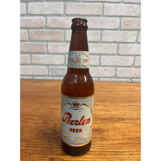 Vintage 1950s Peerless 12 Oz Paper Label Beer Bottle La Crosse Wis Gnome Elf