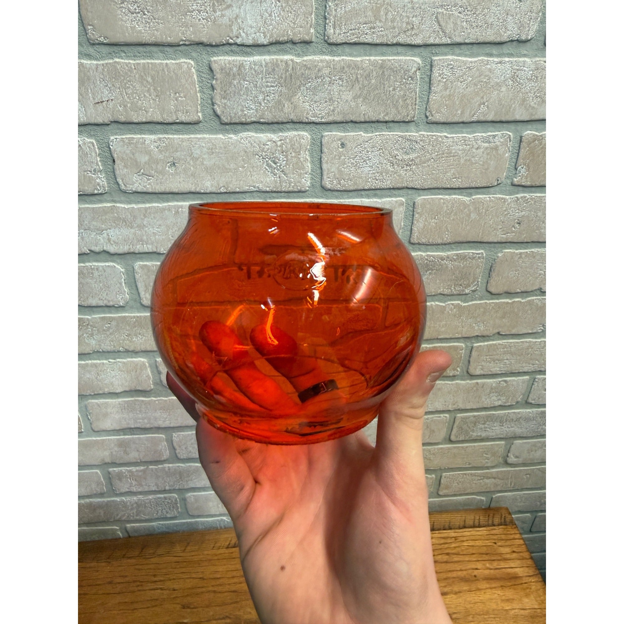 Chicago Milwaukee St Paul Railroad Adlake Kerosene Lantern Etched Orange Globe