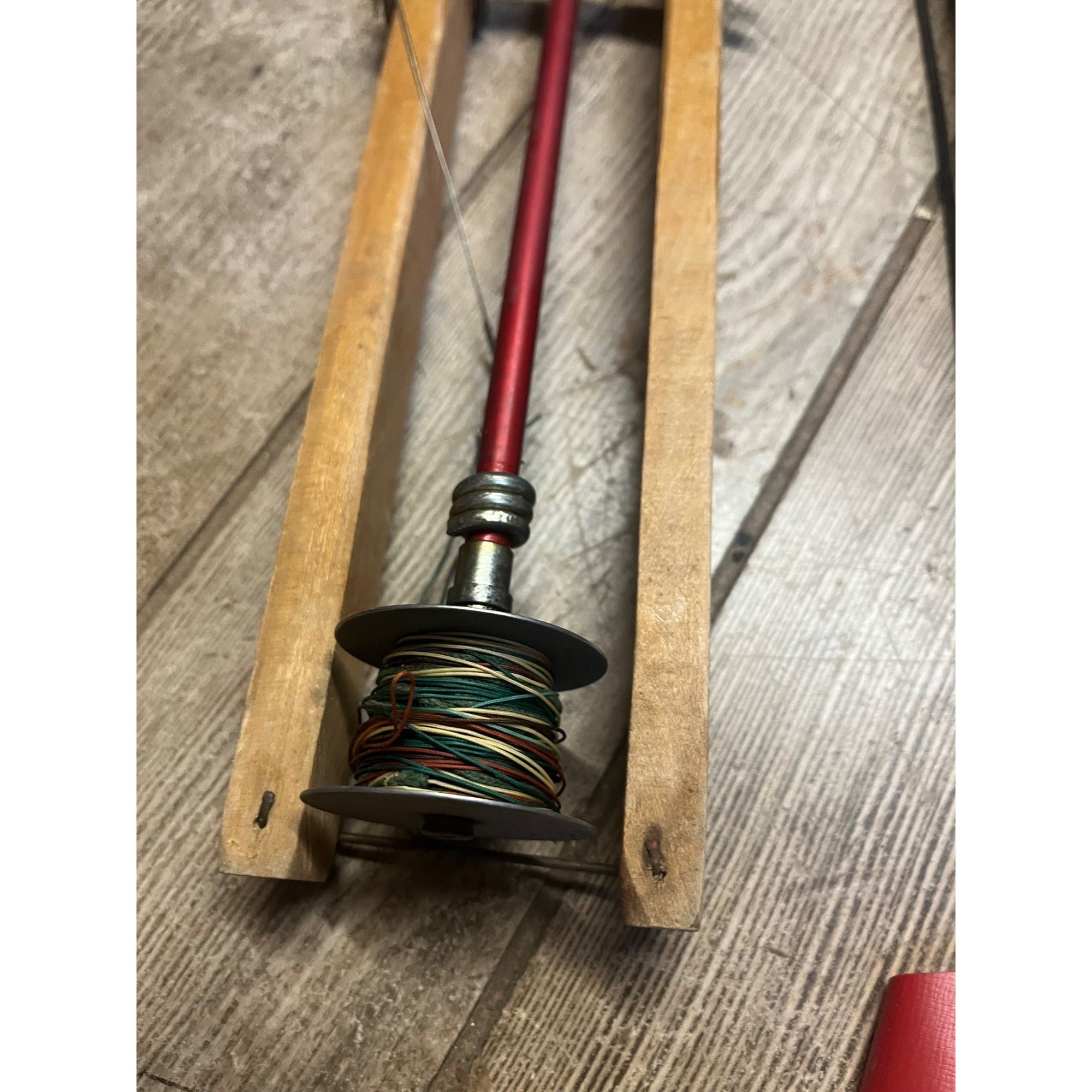 Three Vintage Wooden Ice Fishing Tip Ups Hugh Morgan