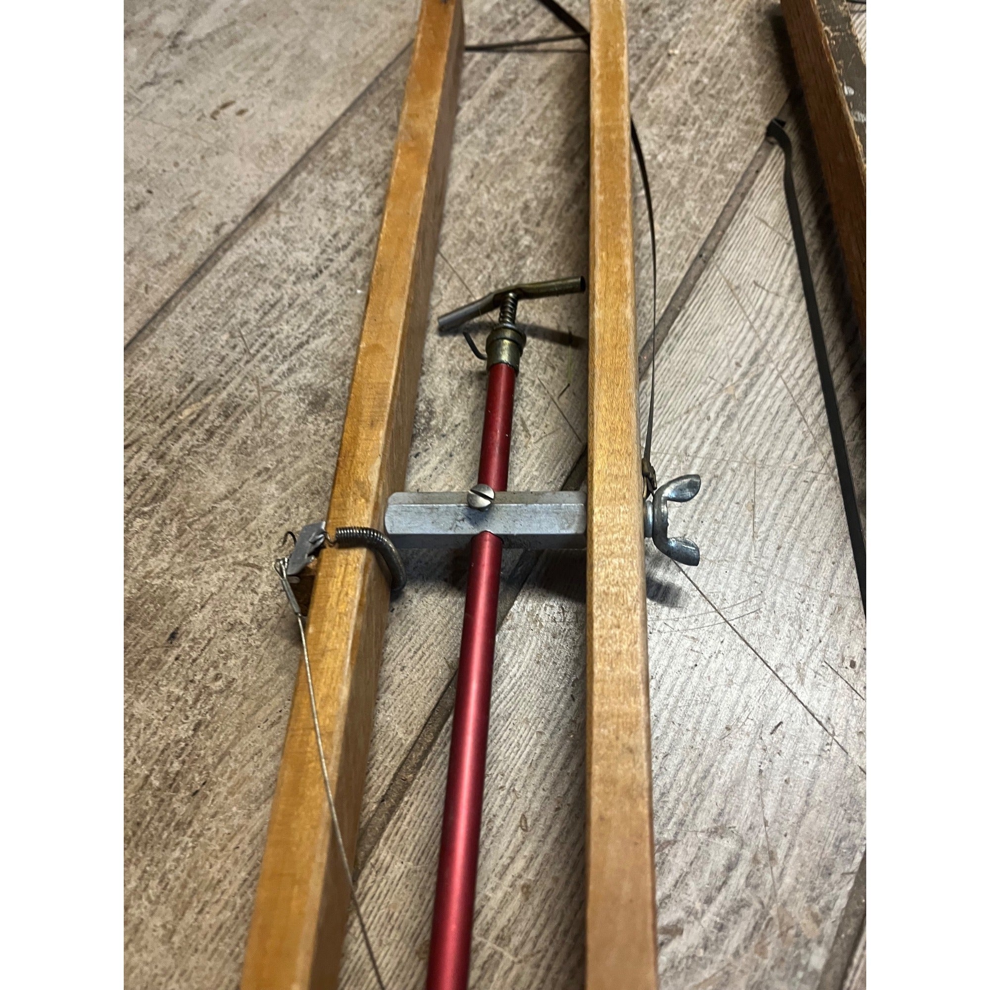 Three Vintage Wooden Ice Fishing Tip Ups Hugh Morgan